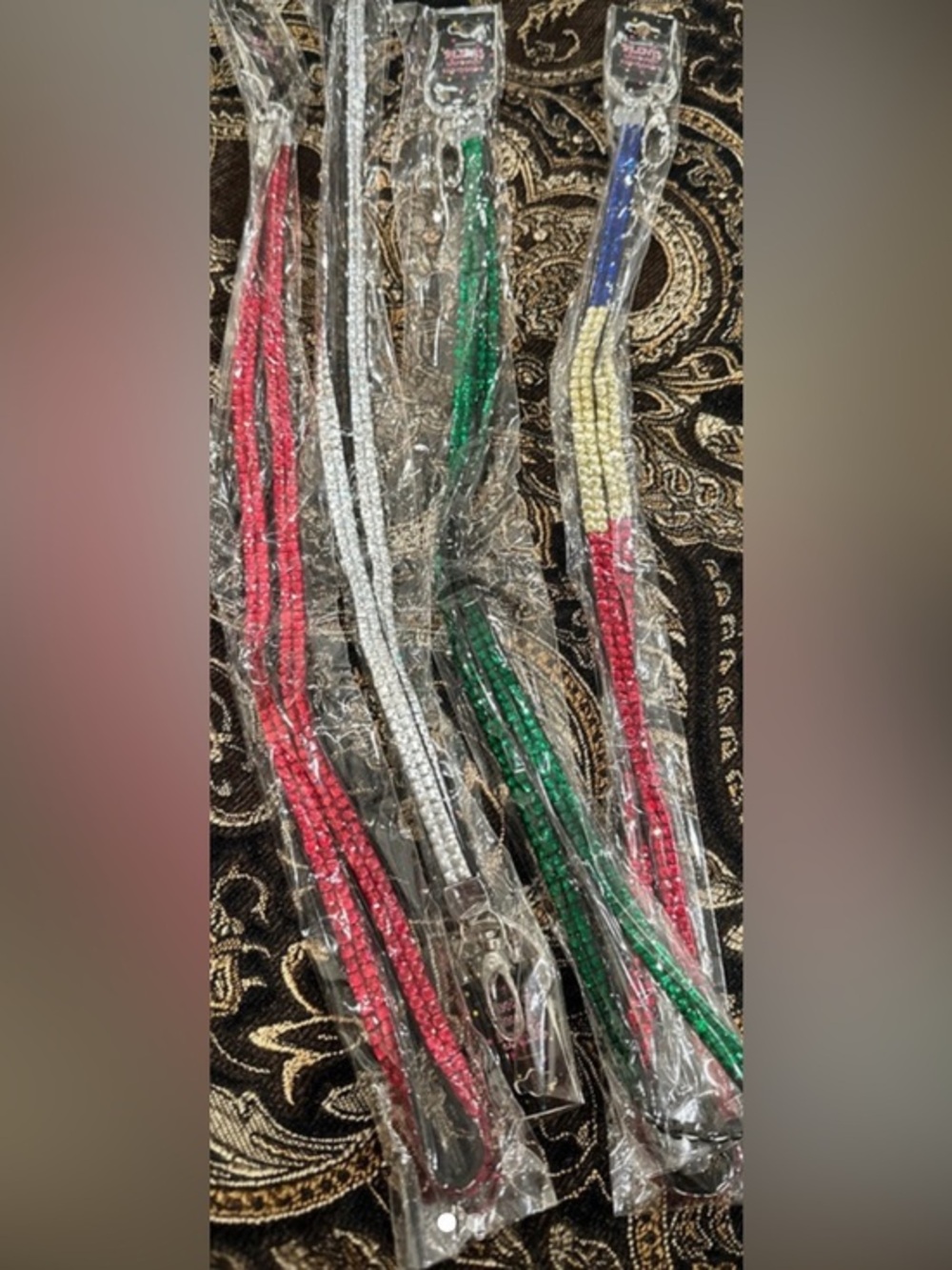 New 4pcs bling lanyard